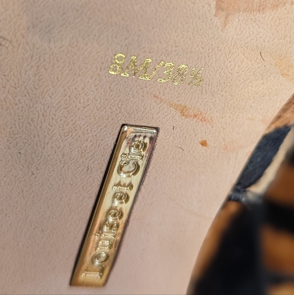 Louise et Cie Calf Hair Leopard Heeled Booties Pearl 8 Lo Lander 3 Maxamilist - Picture 7 of 14